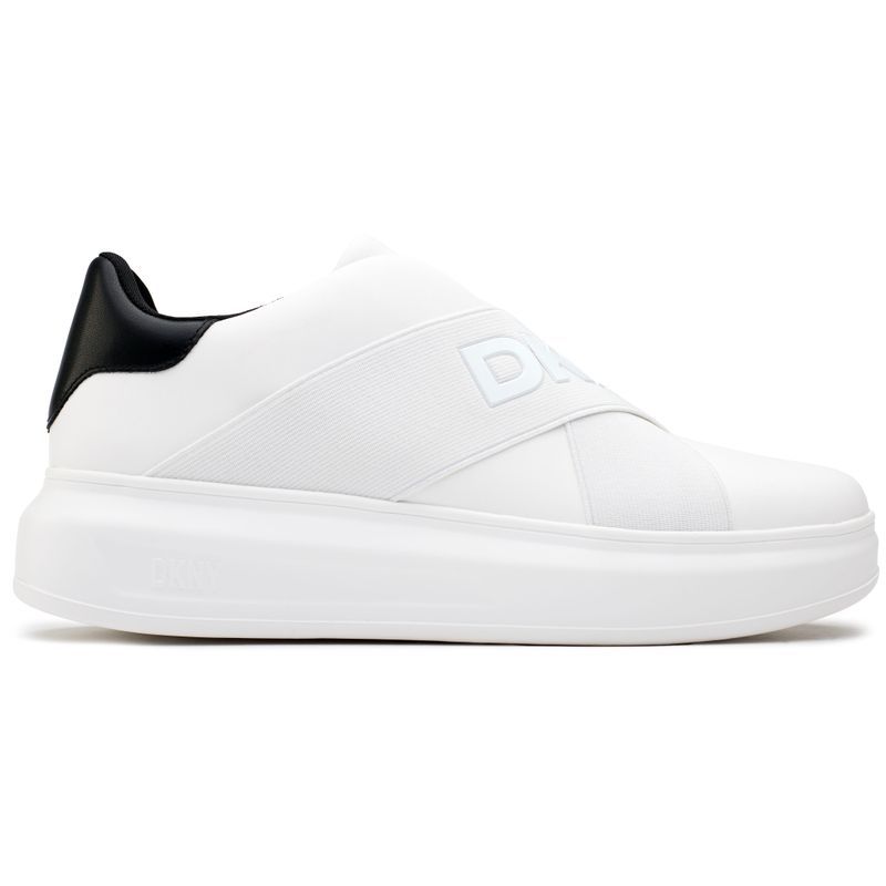 Plateau-Sneaker zum Schlüpfen mit Logo-Riemen