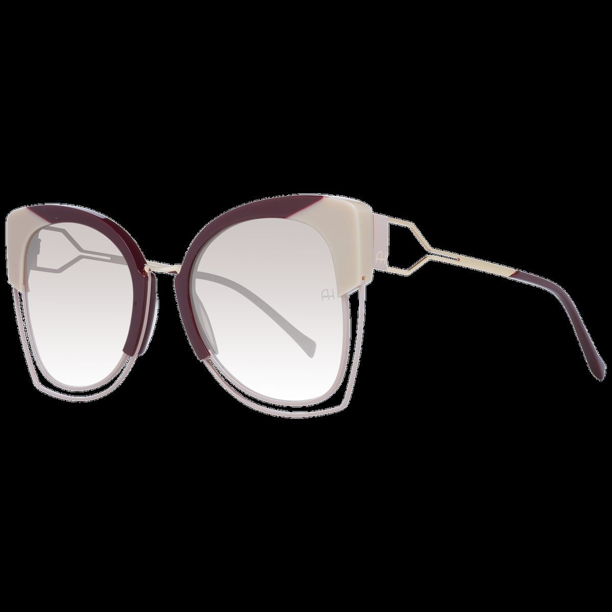 Übergroße Cat-Eye-Brille in Bicolor-Optik