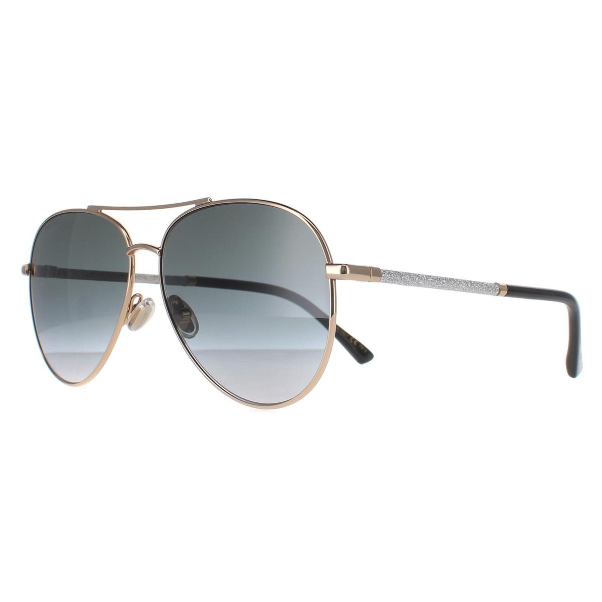 Pilotenbrille mit Glitzer-Bügeln