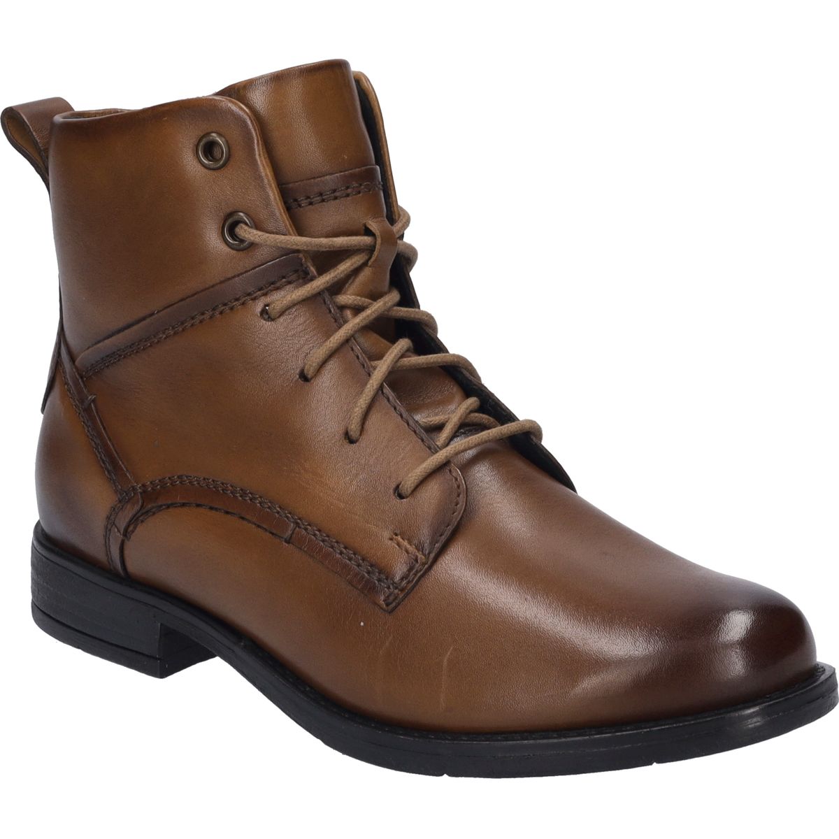 Zeitlose Schnürstiefeletten aus Nappaleder
