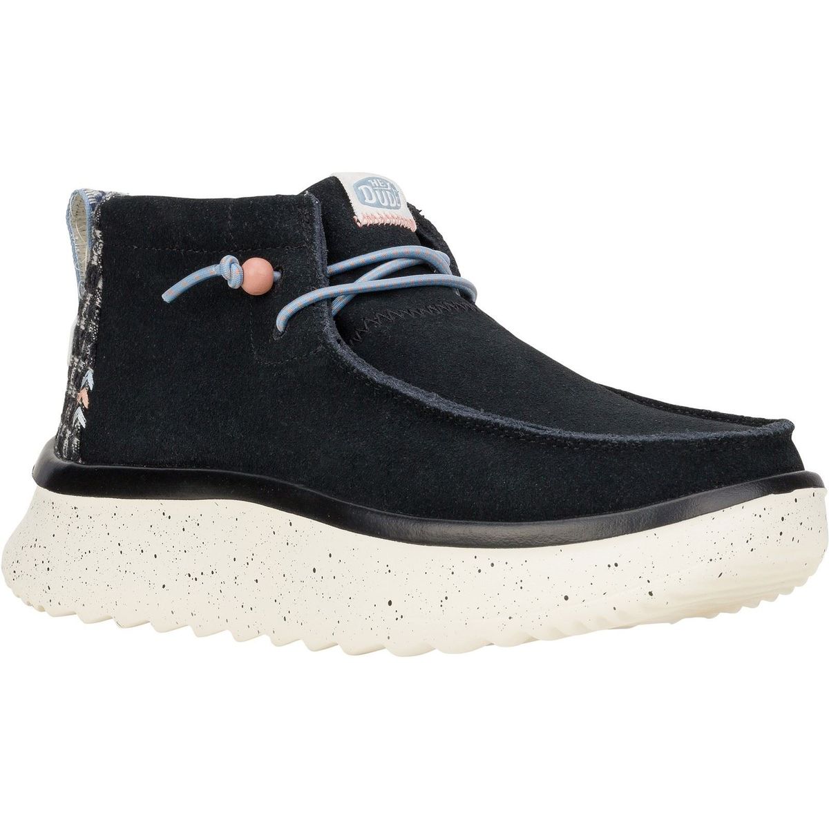 Plateau-High-Top-Loafer aus Wildleder
