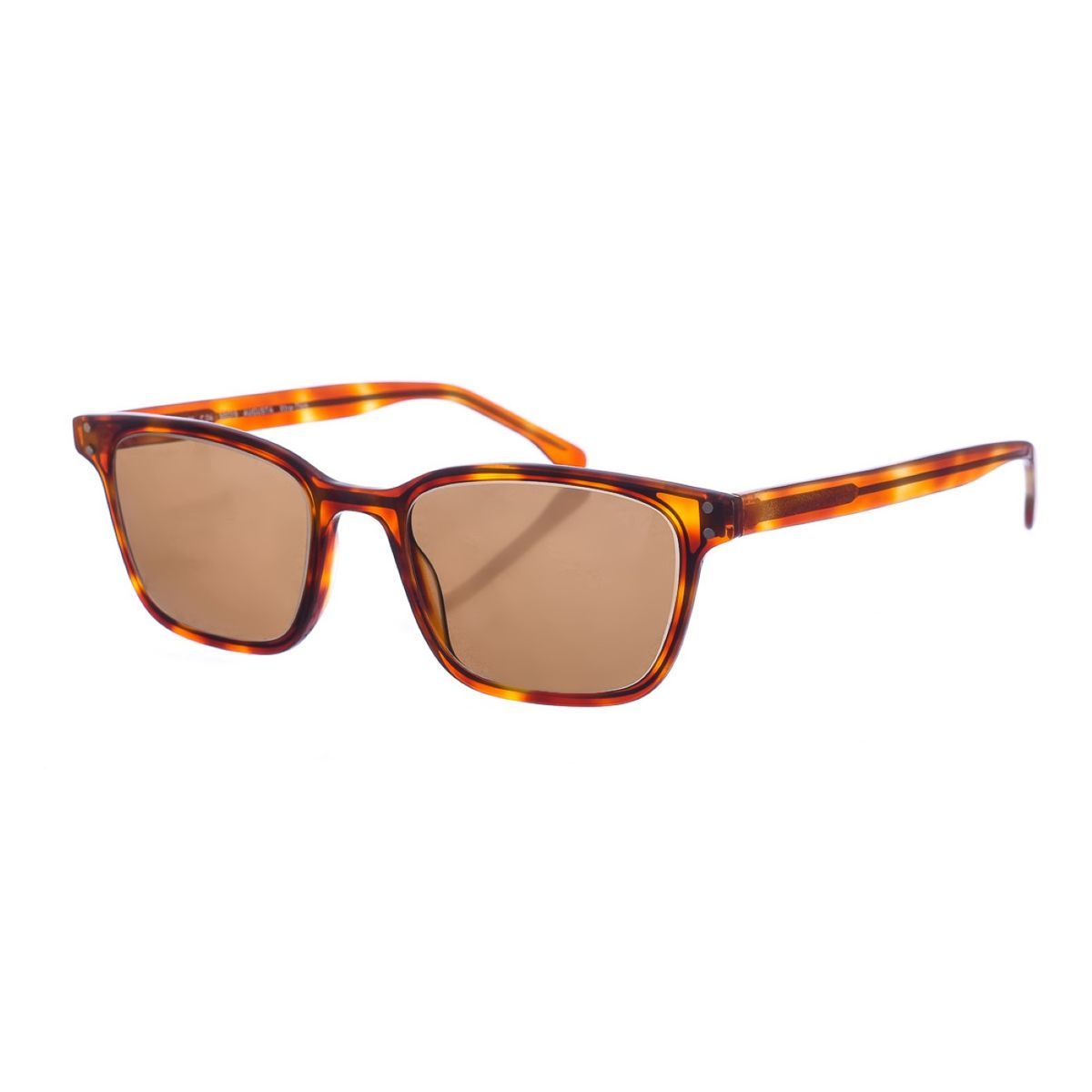 Quadratische Sonnenbrille in Schildpatt-Optik