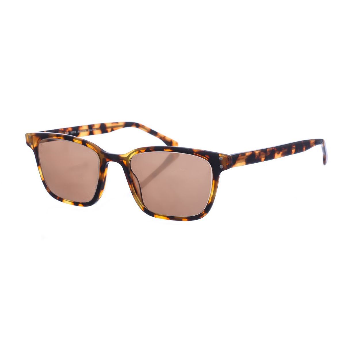 Quadratische Sonnenbrille in Schildpatt-Optik