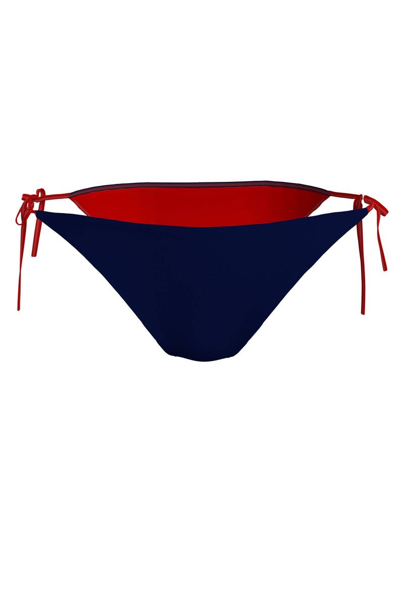 Wendbares Bikinihöschen mit Logo-Streifen
