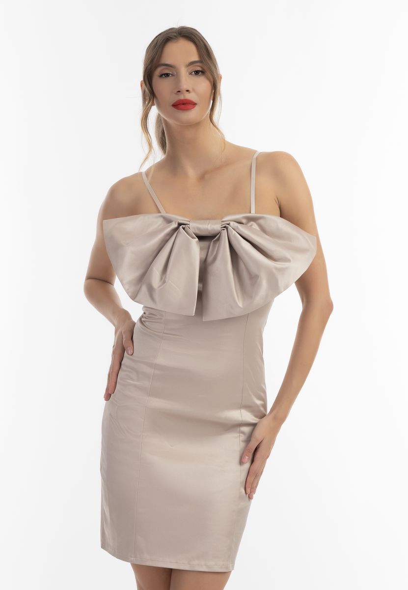 Elegantes Minikleid mit Schleifen-Detail