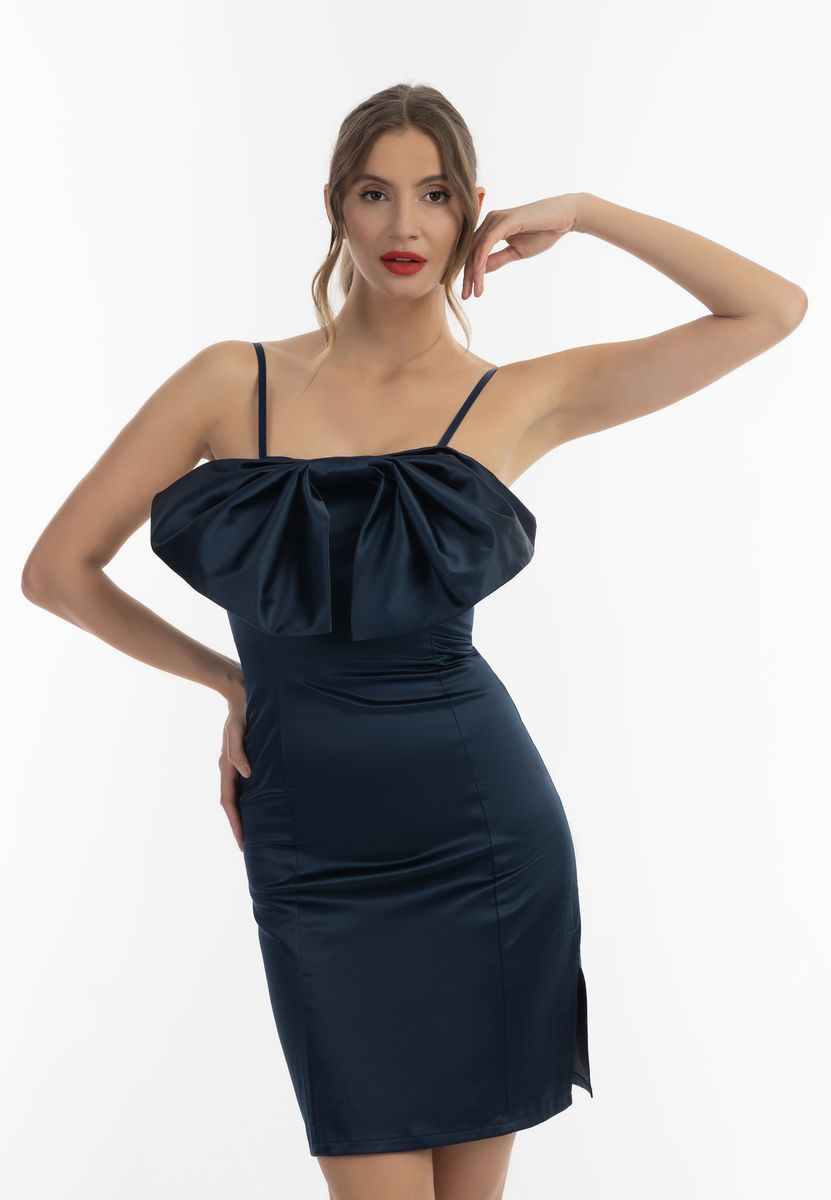 Elegantes Minikleid mit Schleifen-Detail