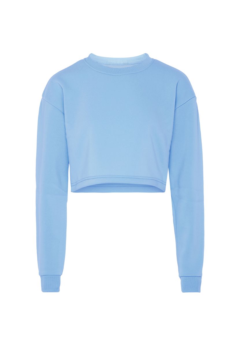 Kurz geschnittenes Sweatshirt in Relaxed-Passform