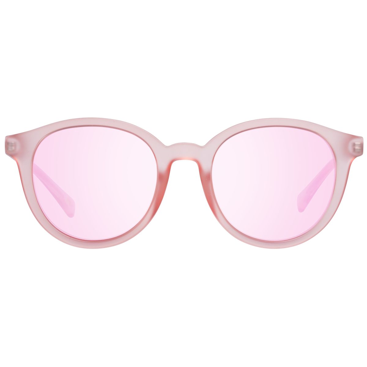 Runde transparente verspiegelte Sonnenbrille
