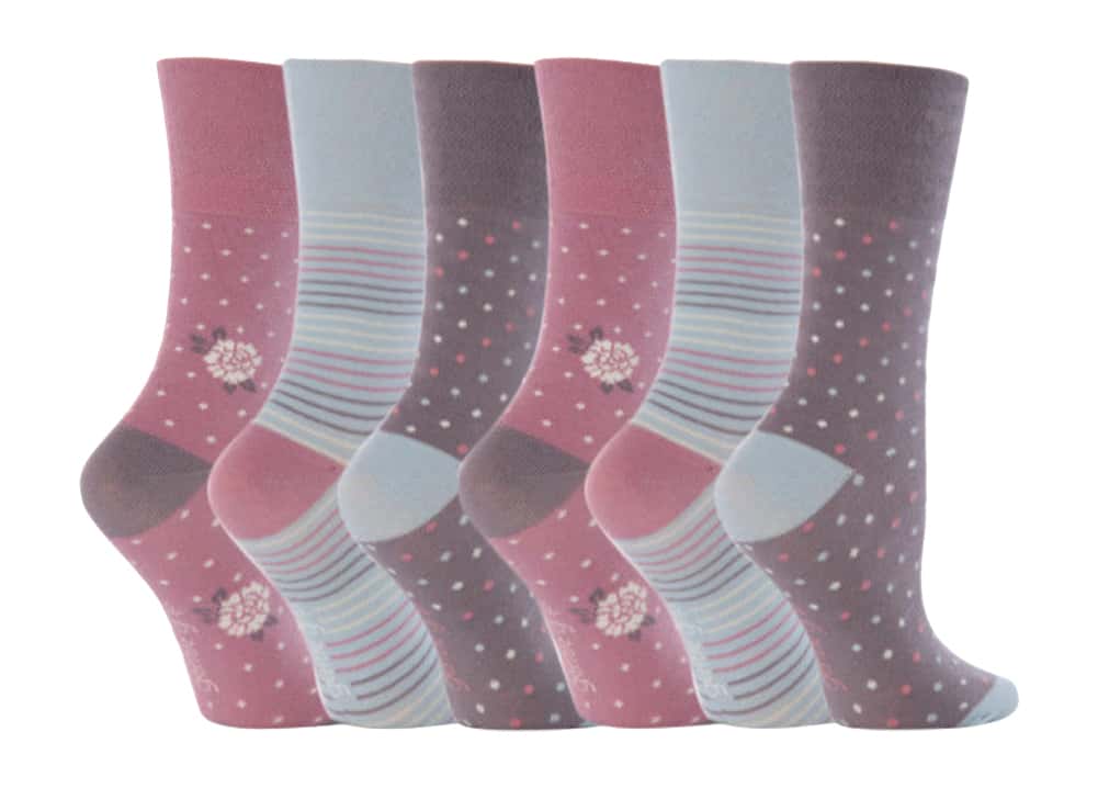 Nicht-einschneidende Komfort-Mustersocken