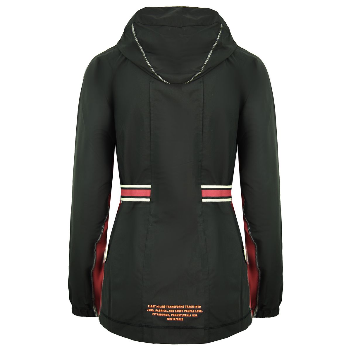 Kapuzen-Trainingsjacke mit Gürtel