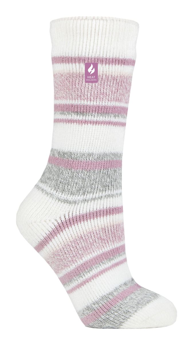 Gestreifte Thermosocken mit Fleecefutter