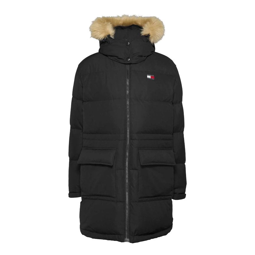 Midi-Pufferjacke Alaska mit Kunstpelz