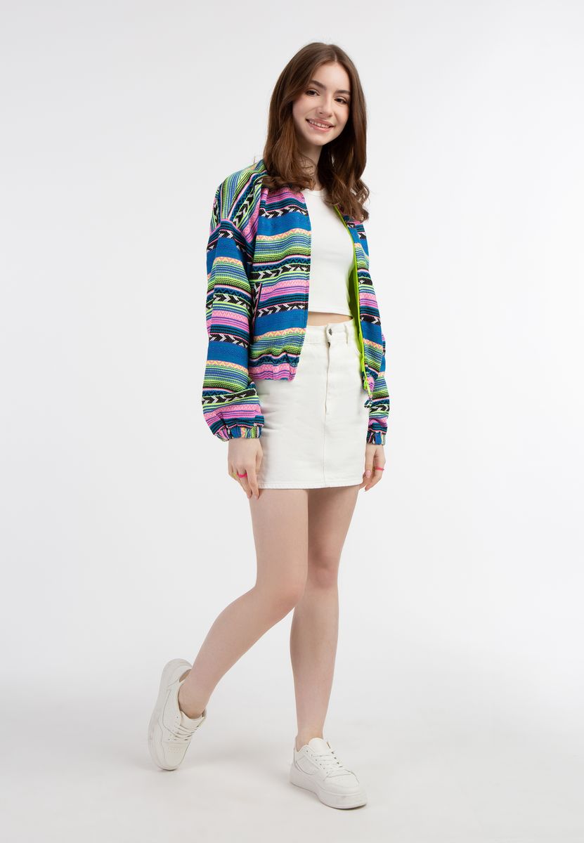 Gewebter Blouson mit geometrischem Muster