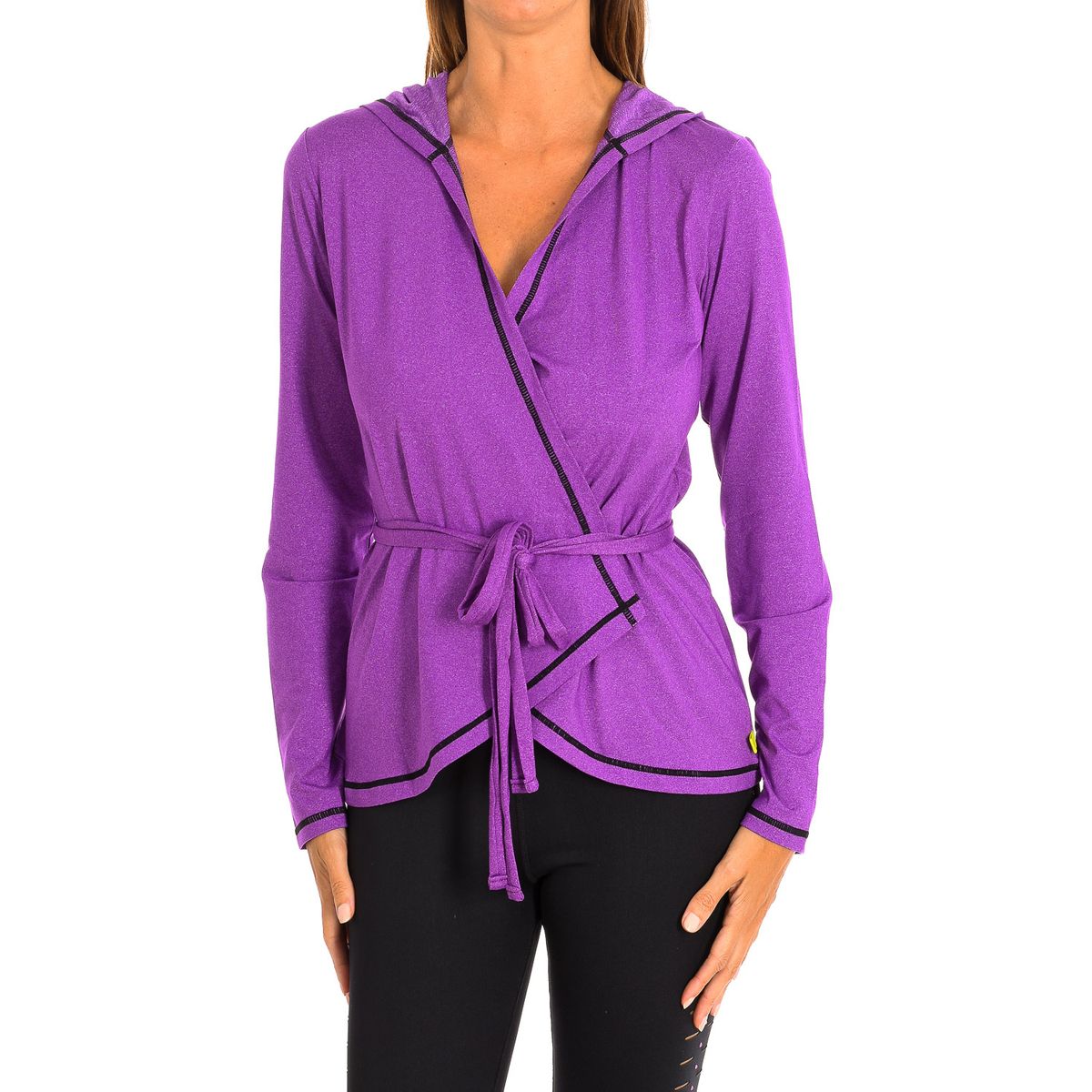 Kapuzenjacke im Wickel-Look