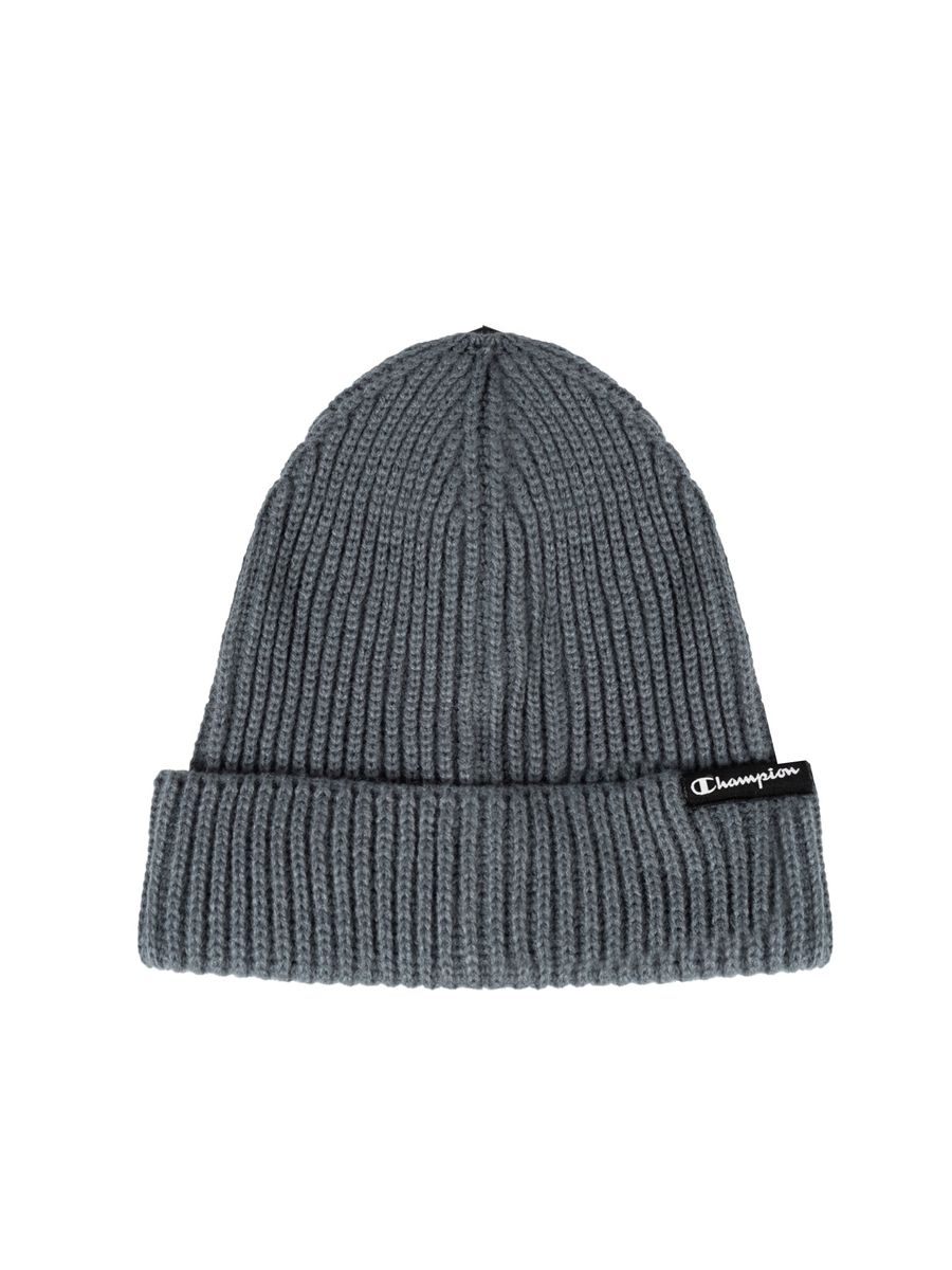 Klassische Rippstrick-Beanie mit Logo