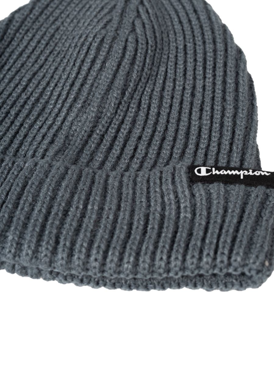 Klassische Rippstrick-Beanie mit Logo