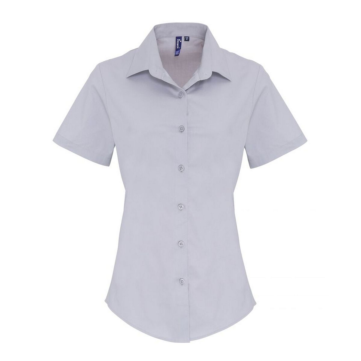 Kurzärmelige Stretch-Bluse aus Baumwolle