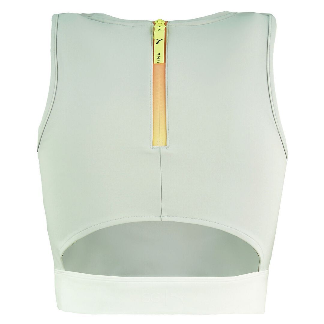 Ärmelloses Crop-Top mit Stehkragen