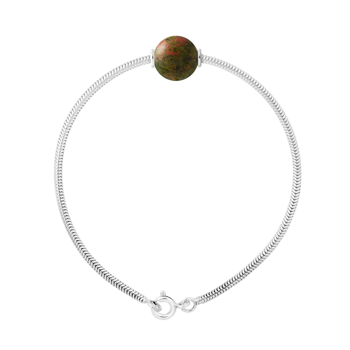 Sterling Silber Armband mit Unakit