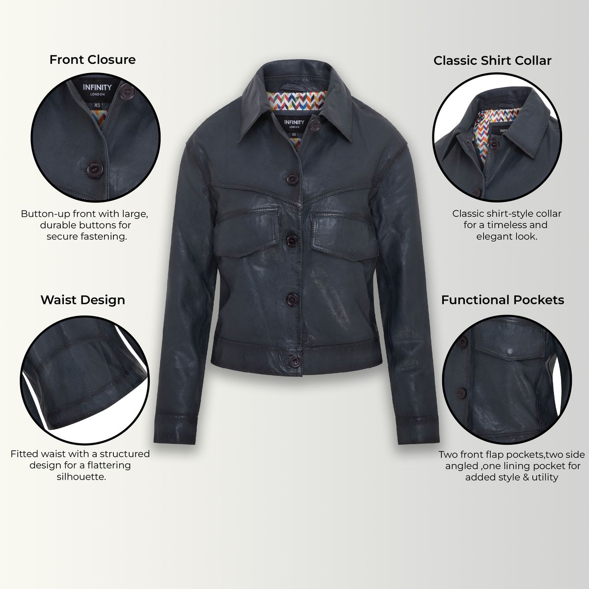 Klassische Retro-Harrington-Silhouette