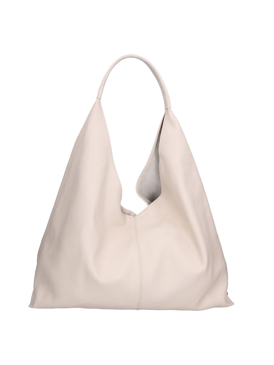 Minimalistische Hobo-Tasche aus Narbenleder