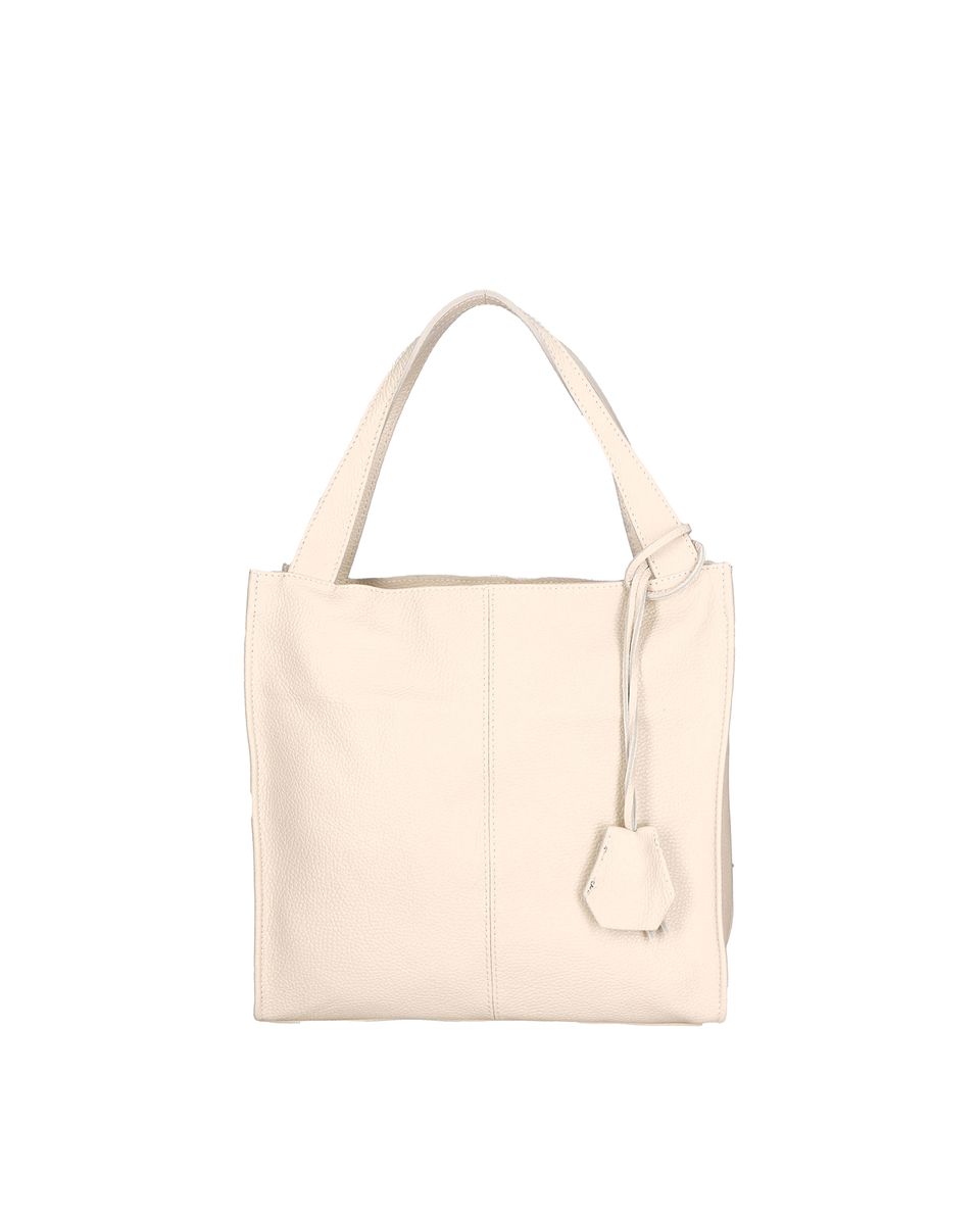 Minimalistische Hobo-Tasche aus Narbenleder