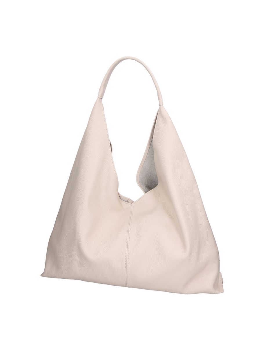 Minimalistische Hobo-Tasche aus Narbenleder