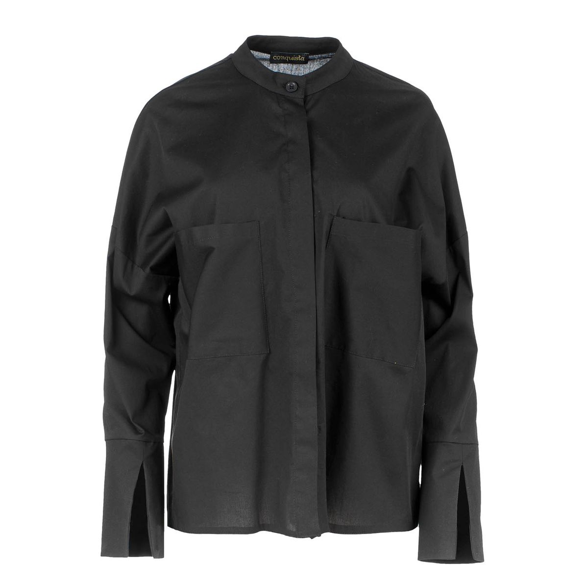 Oversize-Popeline-Hemd mit Taschen