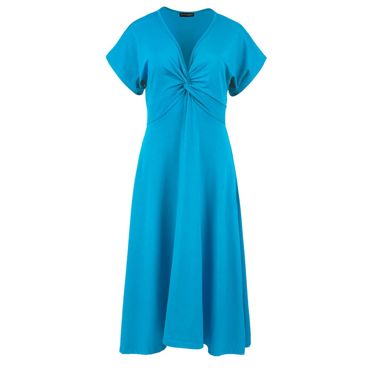 Midikleid mit Knotendetail und Glockenrock