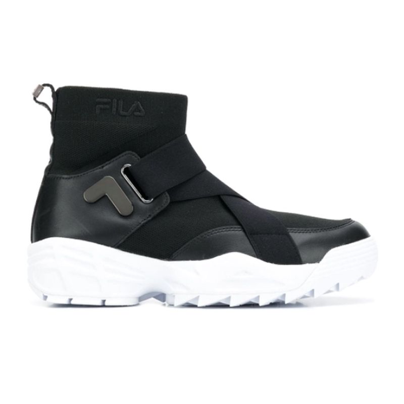 High-Top Socken-Sneaker mit Riemen