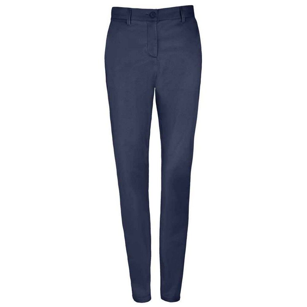 Schmal geschnittene Stretch-Baumwoll-Chinos