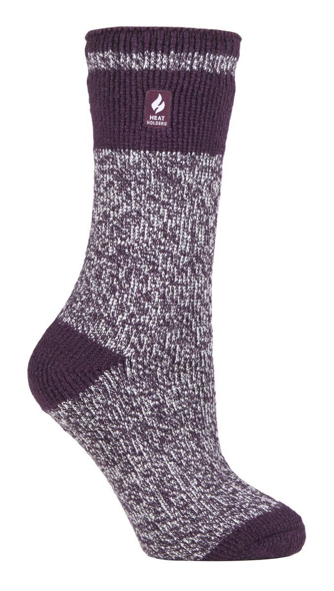 Kuschelige melierte Thermo-Wintersocken