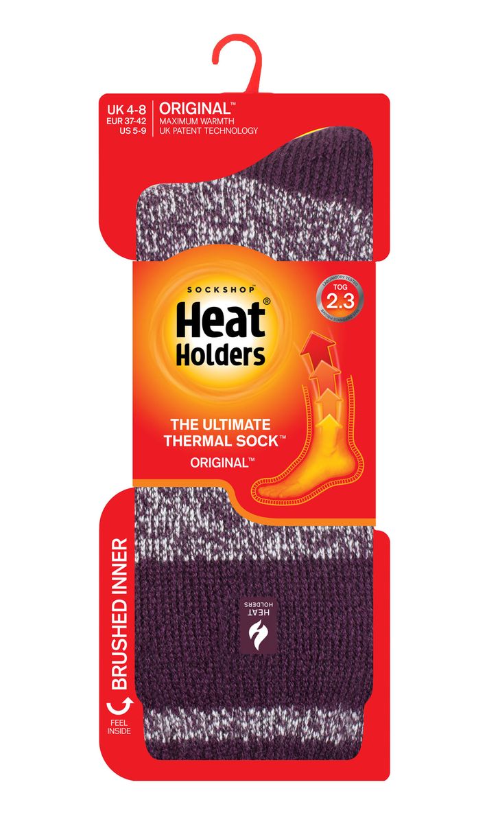 Kuschelige melierte Thermo-Wintersocken