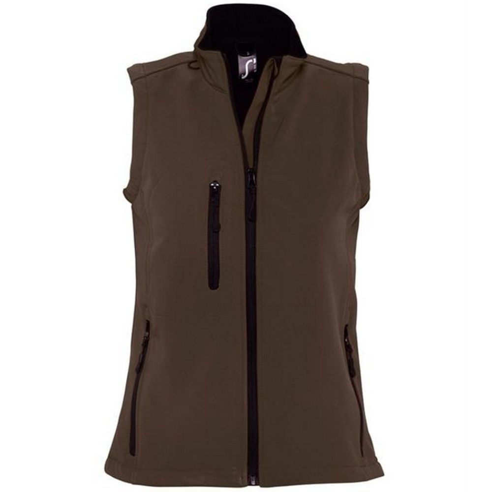 Funktionale Softshell-Weste mit Reißverschluss