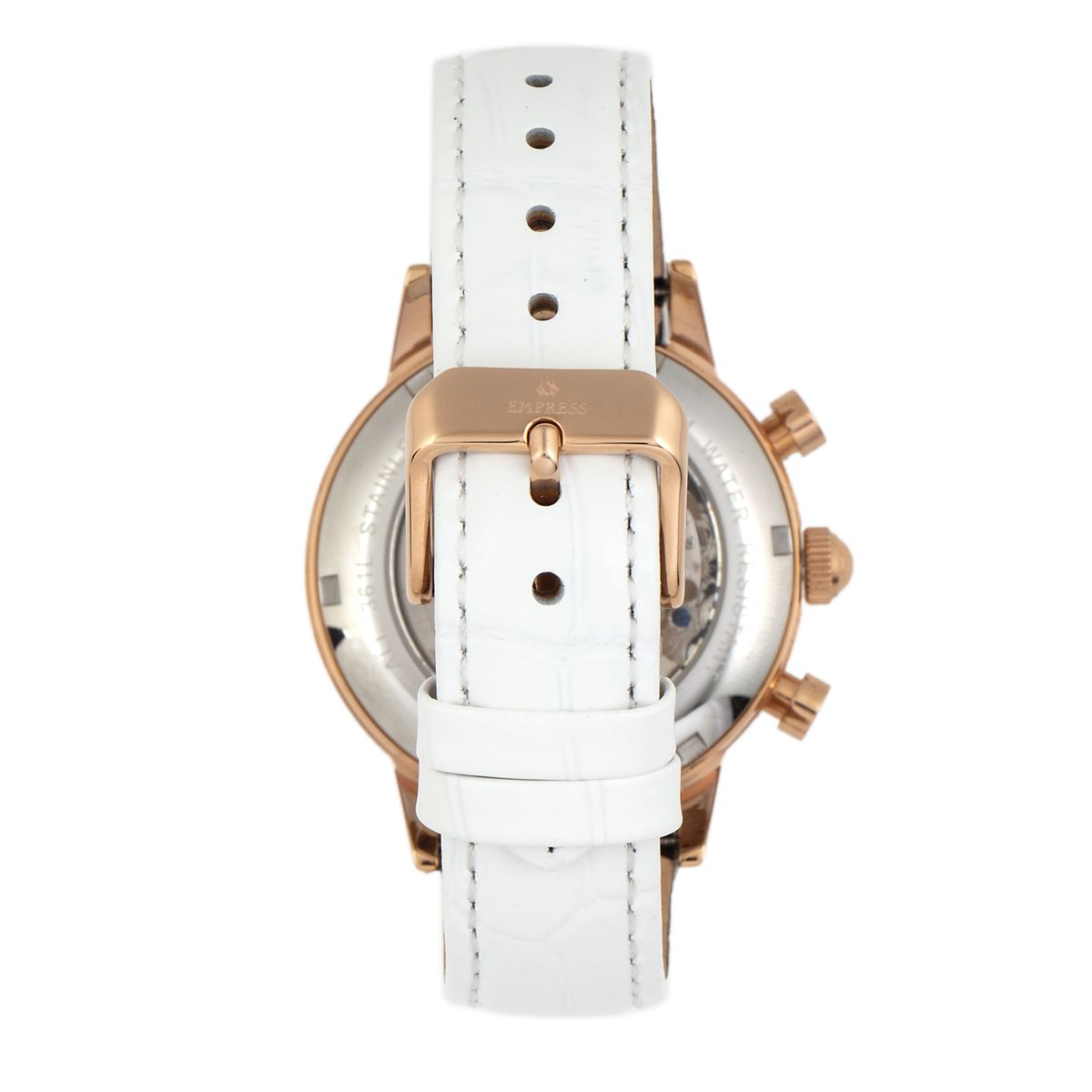 Automatik-Skelettuhr mit Lederarmband