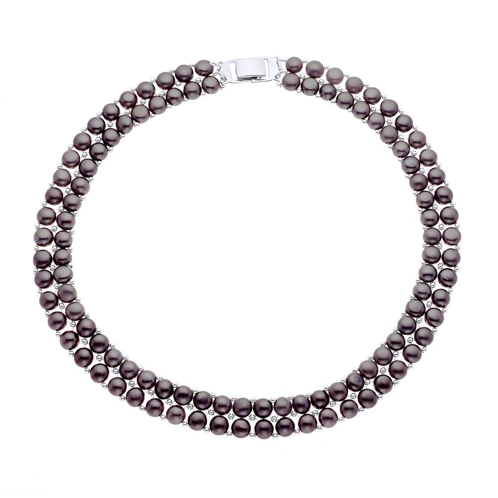 Elegante zweireihige Perlenkette