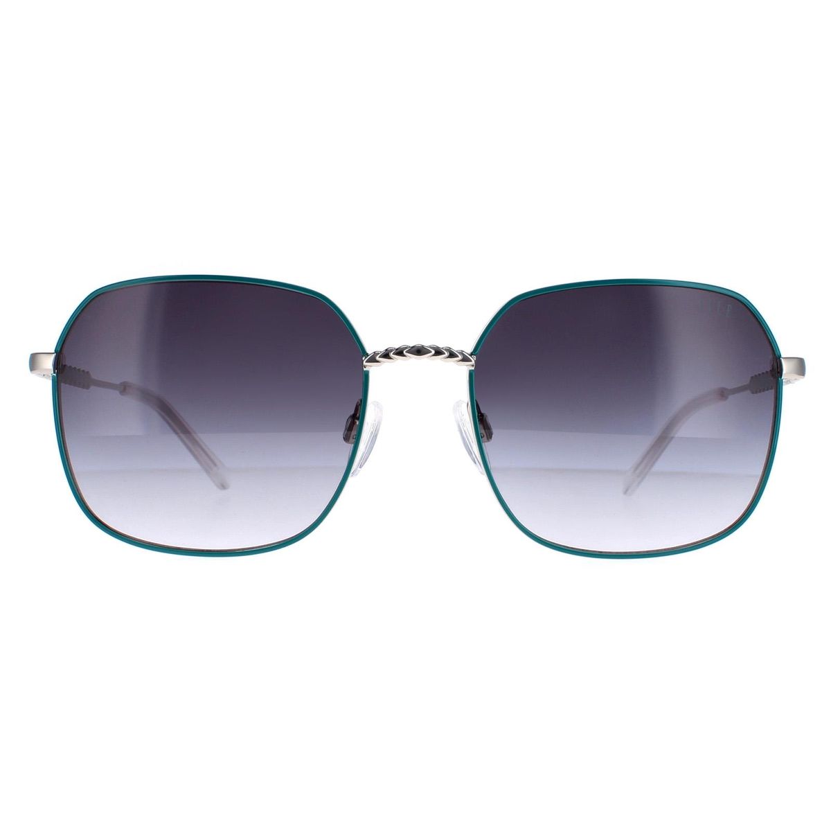 Quadratische Metall-Sonnenbrille mit Farbverlauf