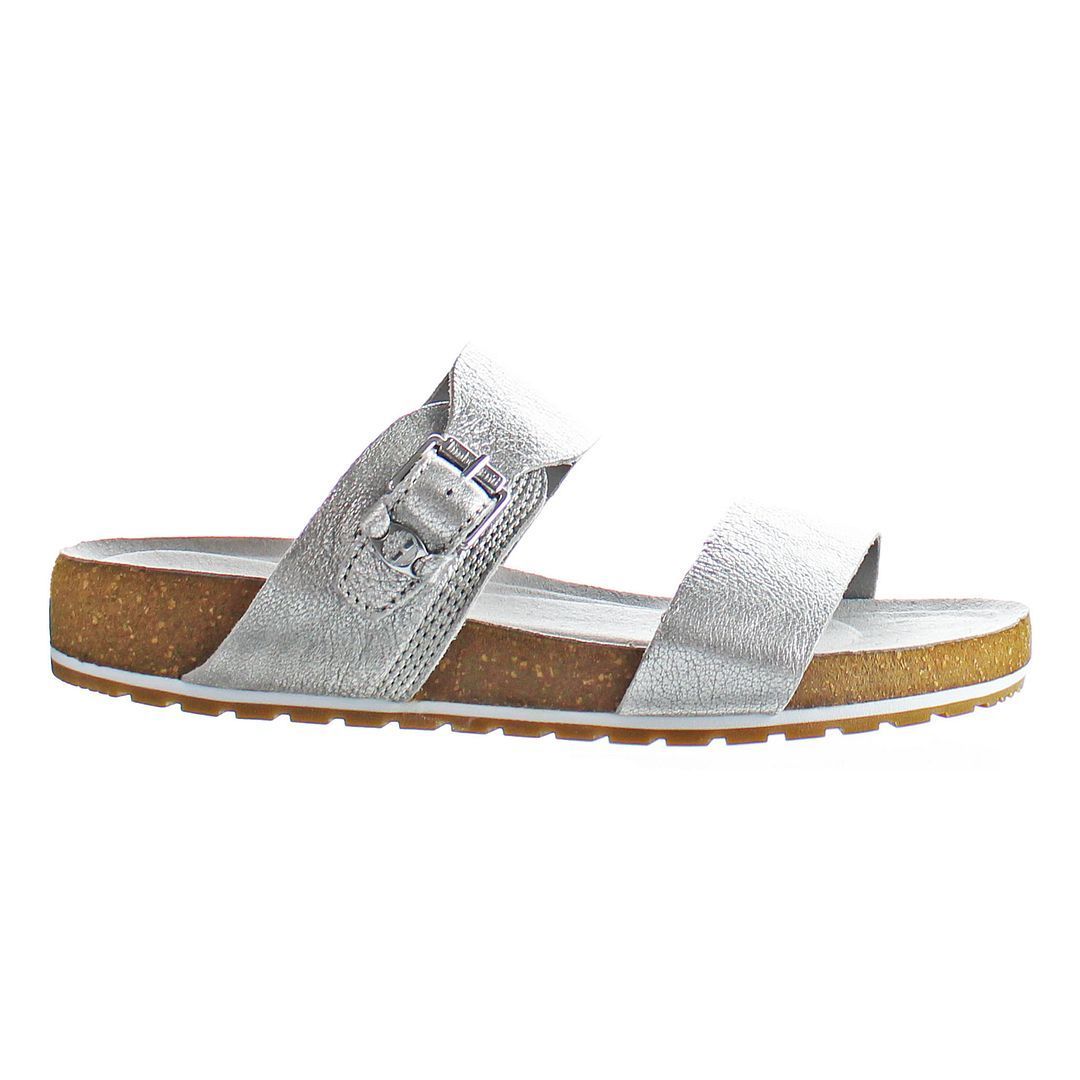 Sandalen mit metallischem Finish