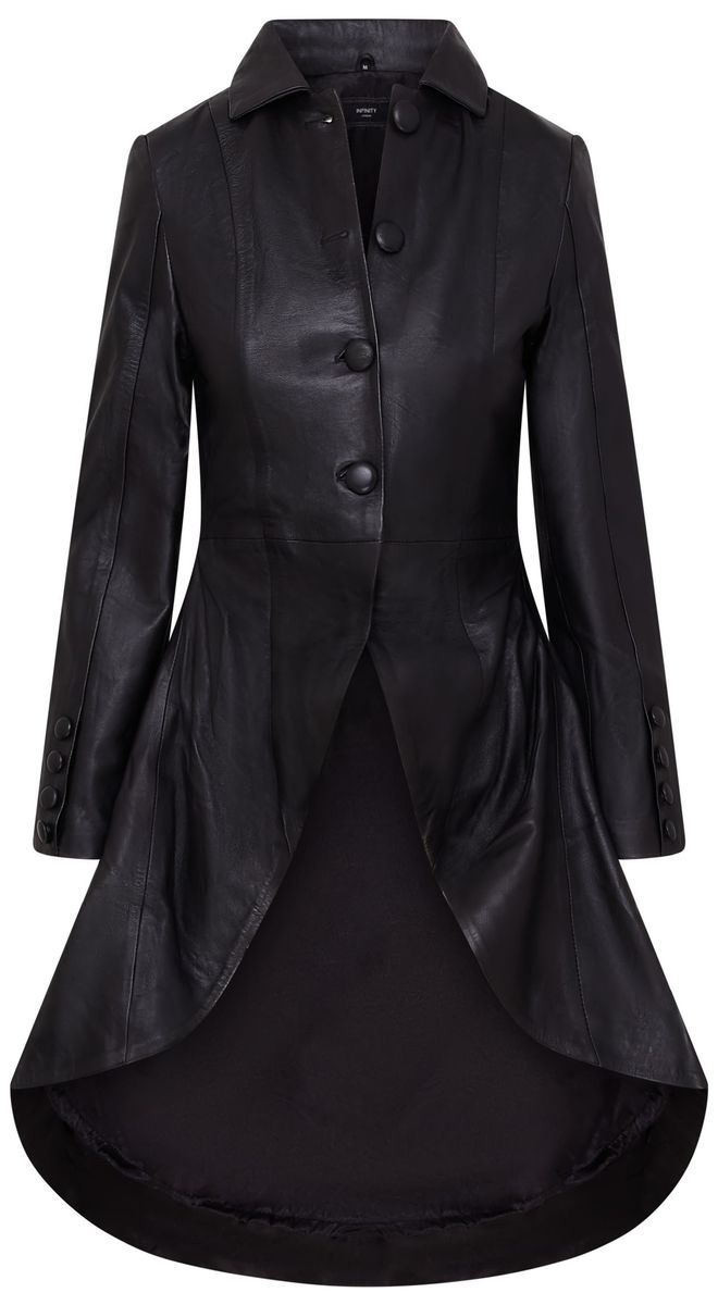 Viktorianisch inspirierter Leder-Tailcoat
