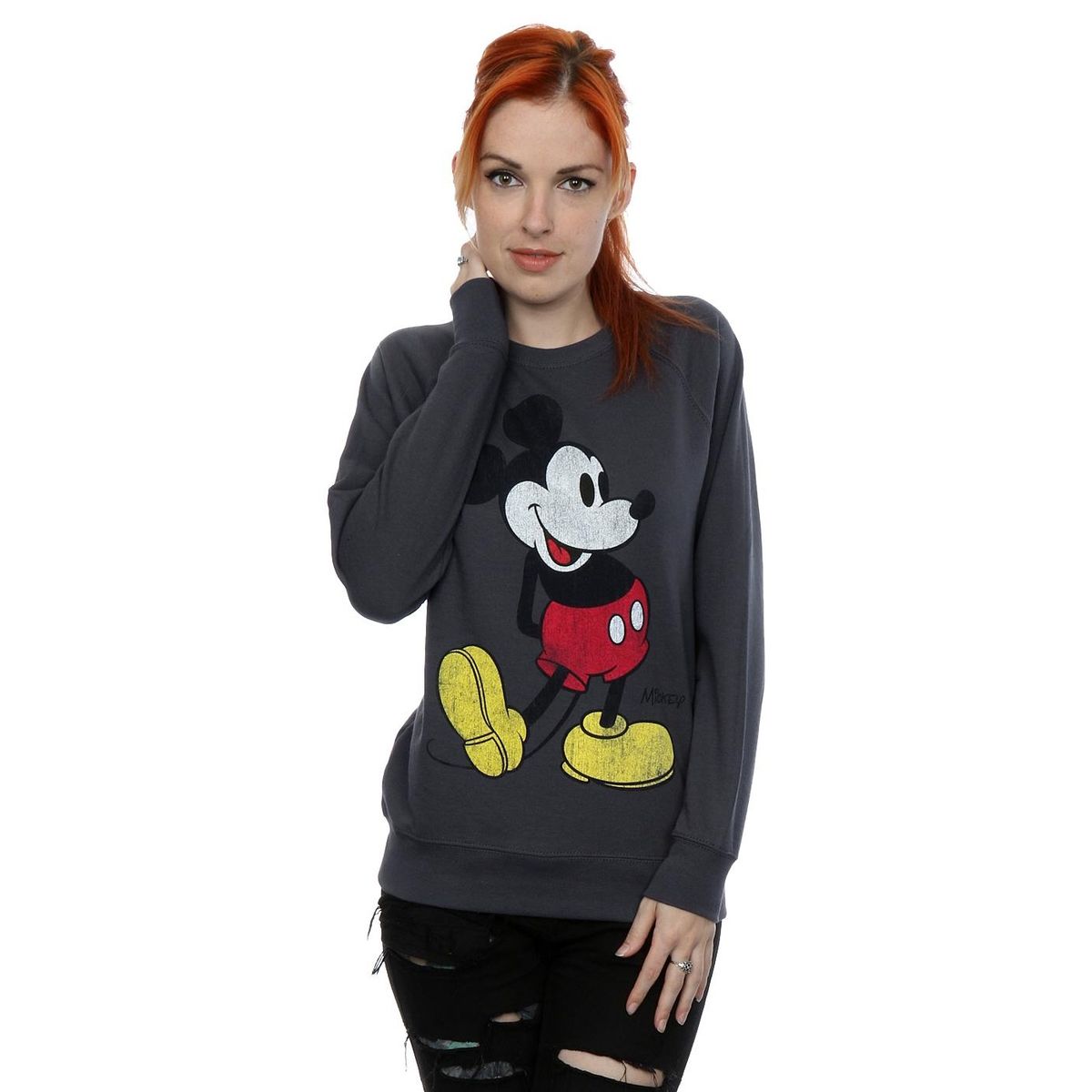 Vintage Mickey Mouse Grafik-Sweatshirt