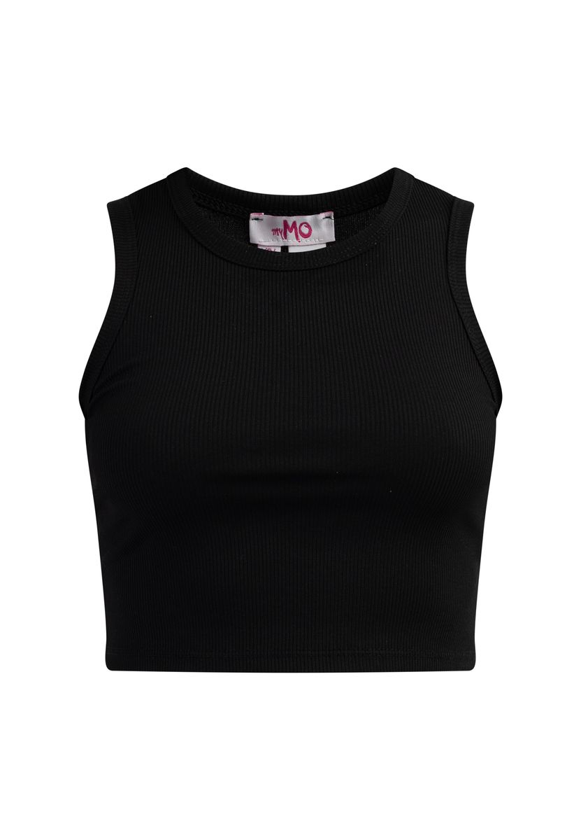 Geripptes kurzes Stretch-Top
