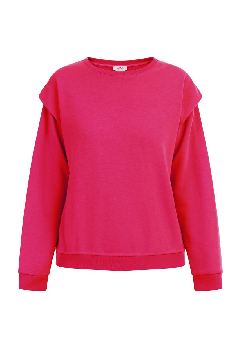 Lockerer Sweatpullover mit Schulter-Overlays