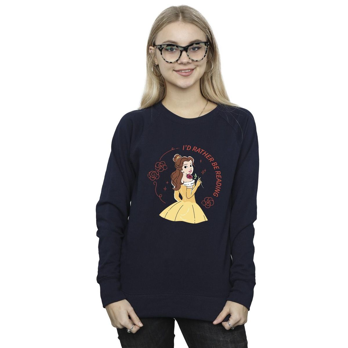 Sweatshirt mit Belle-Grafikprint