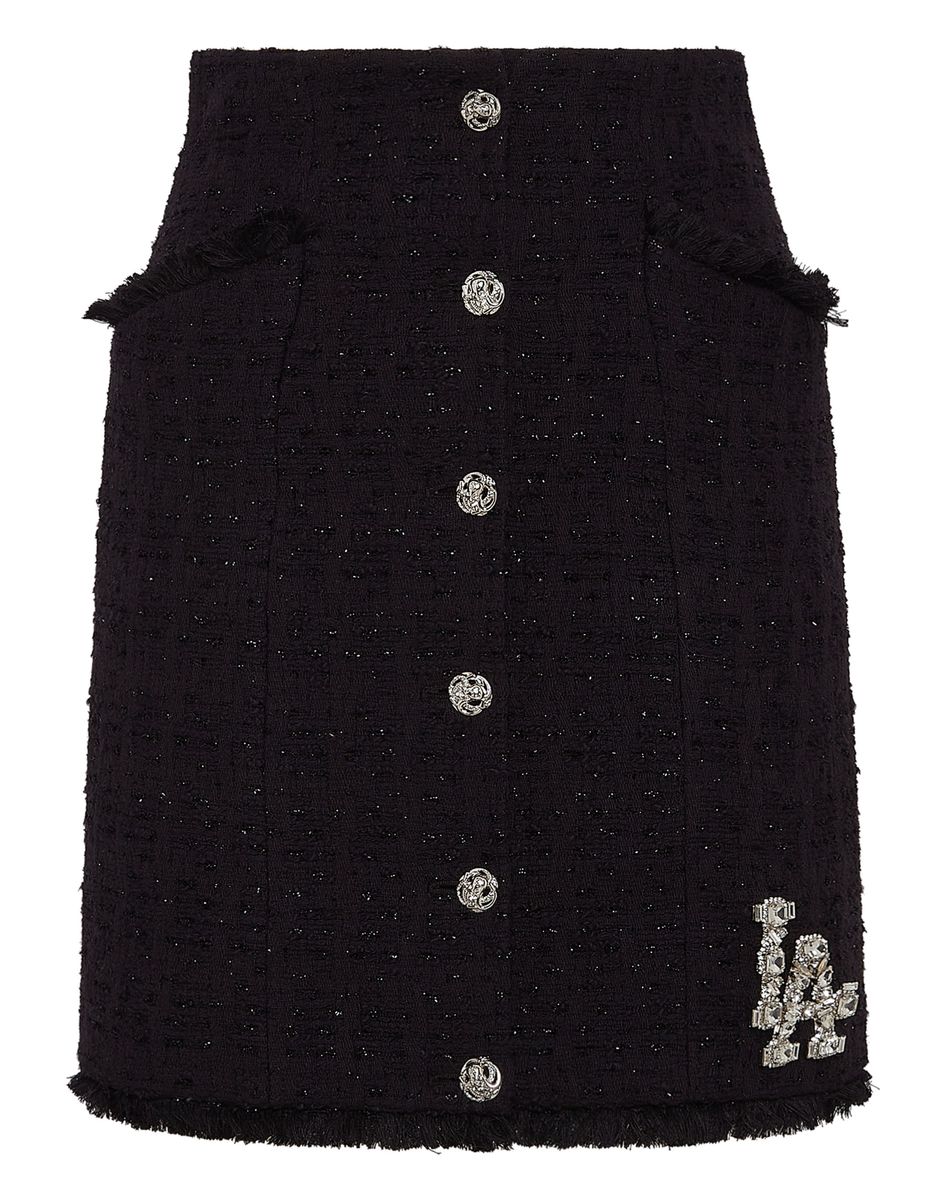Verzierter Tweed-Minirock