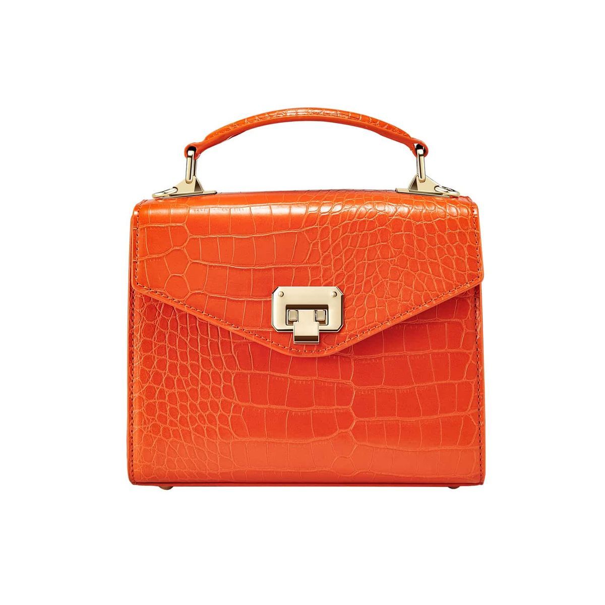 Elegante Tasche mit Krokoprägung
