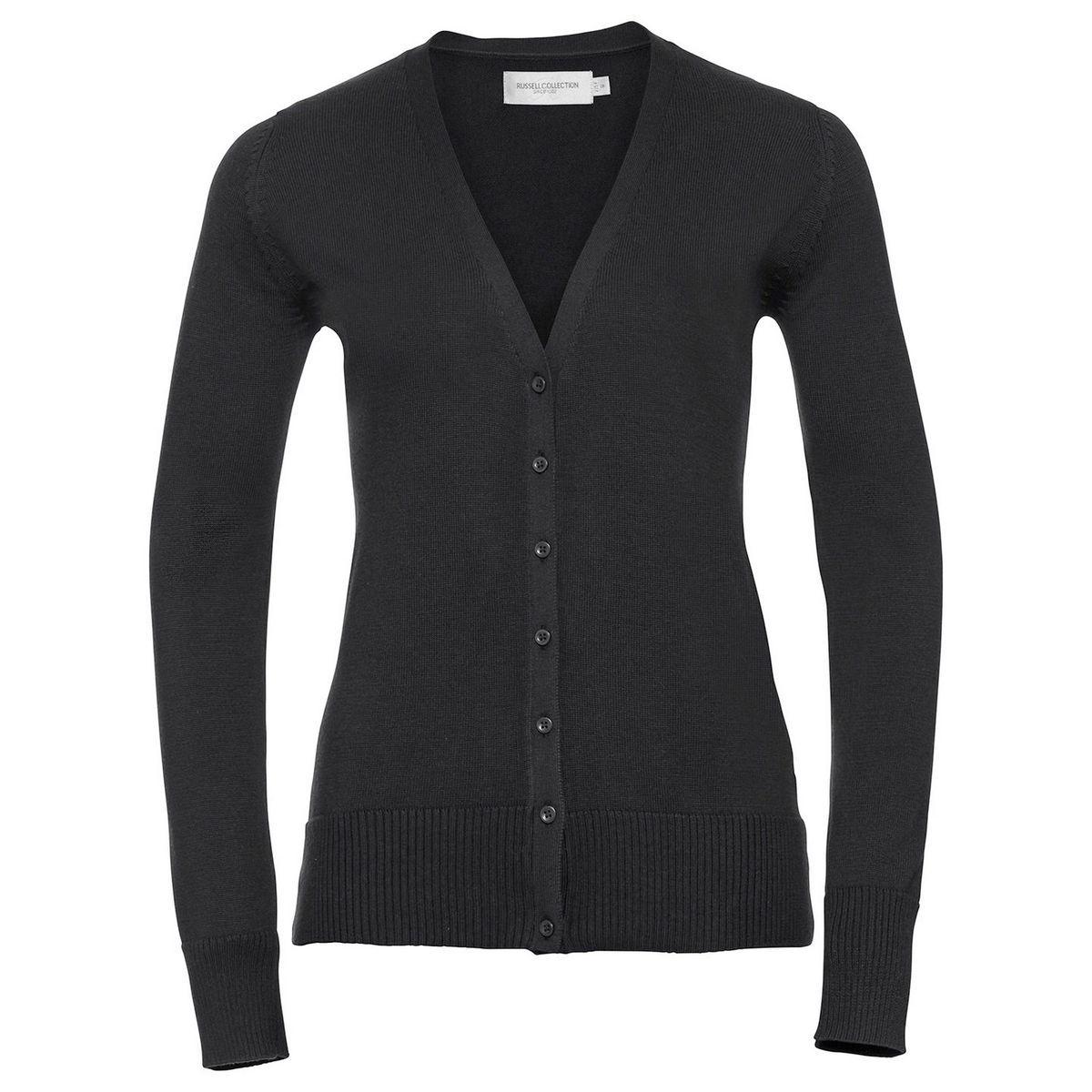 Klassische Strickjacke mit V-Ausschnitt