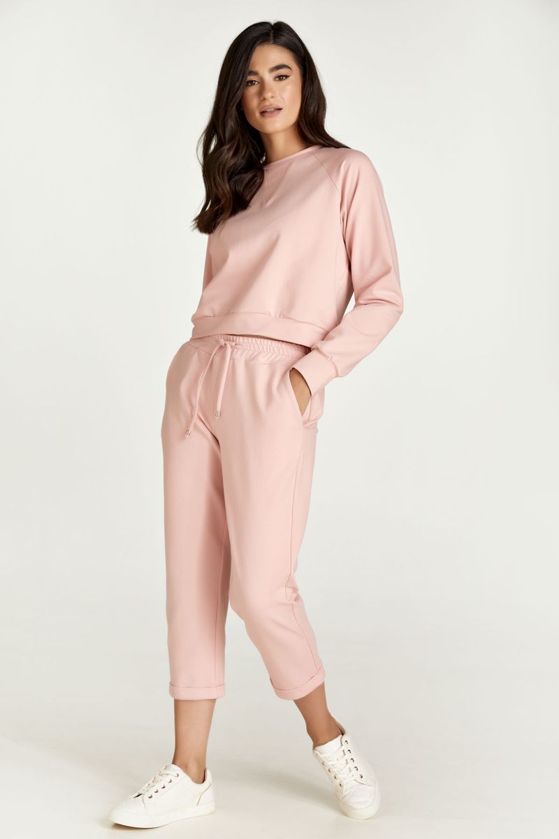 Cropped-Sweatpants mit Kordelzug