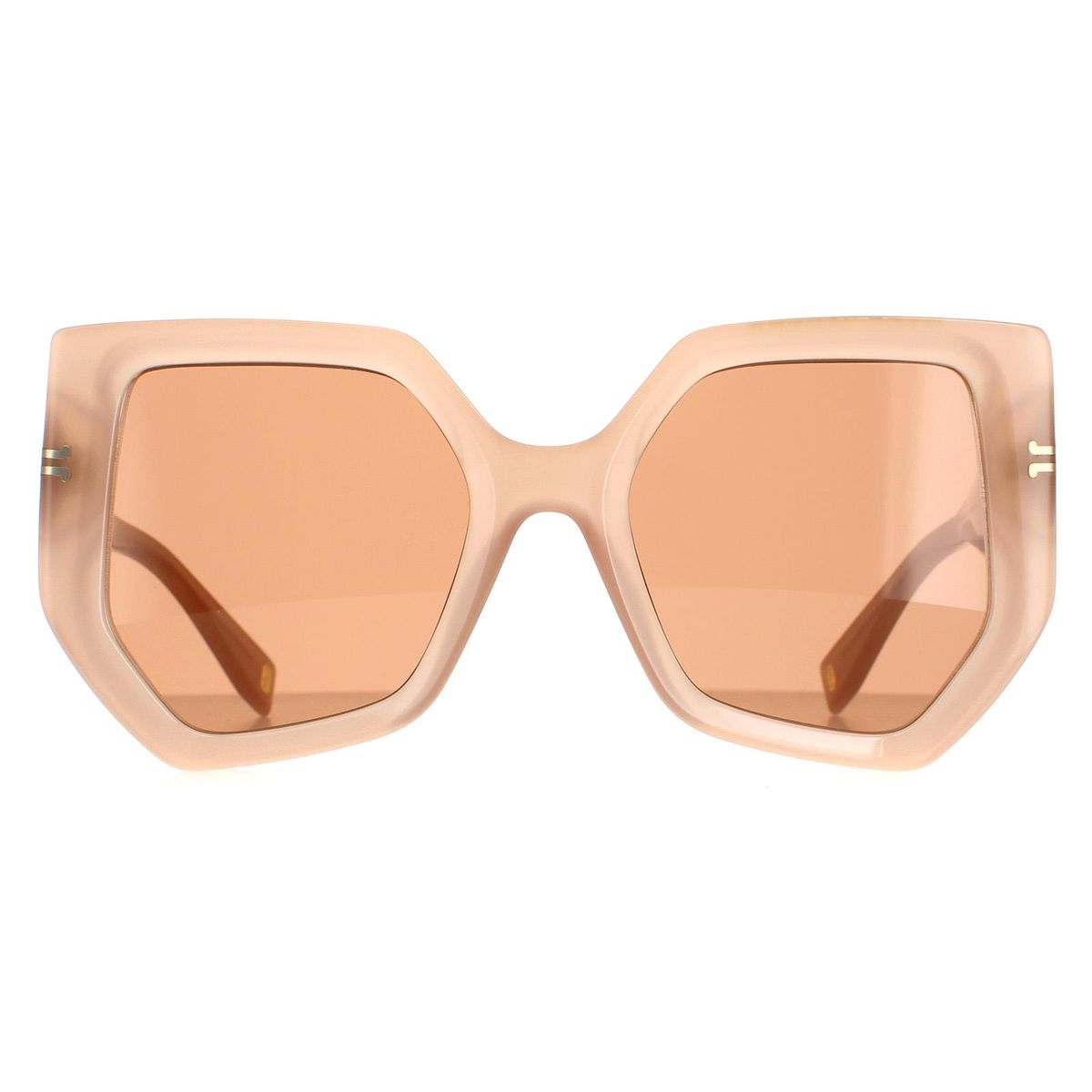 Geometrische Oversize-Sonnenbrille aus Acetat
