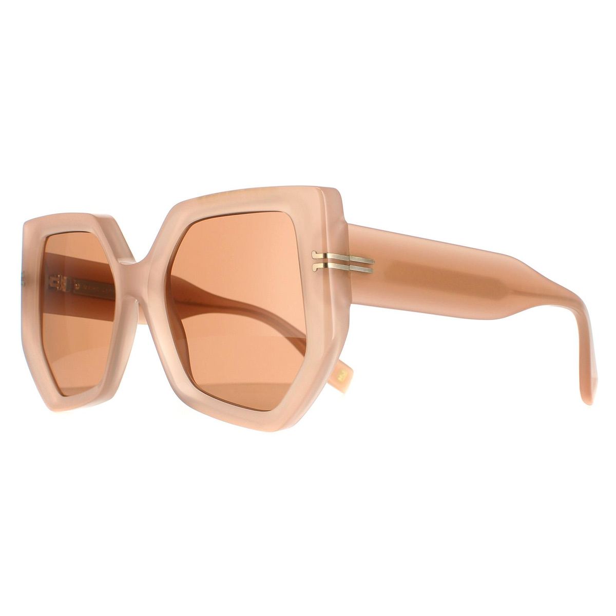 Geometrische Oversize-Sonnenbrille aus Acetat