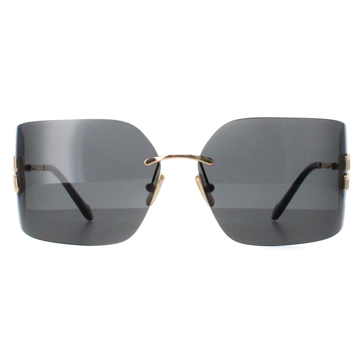 Randlose Shield-Sonnenbrille mit Logo